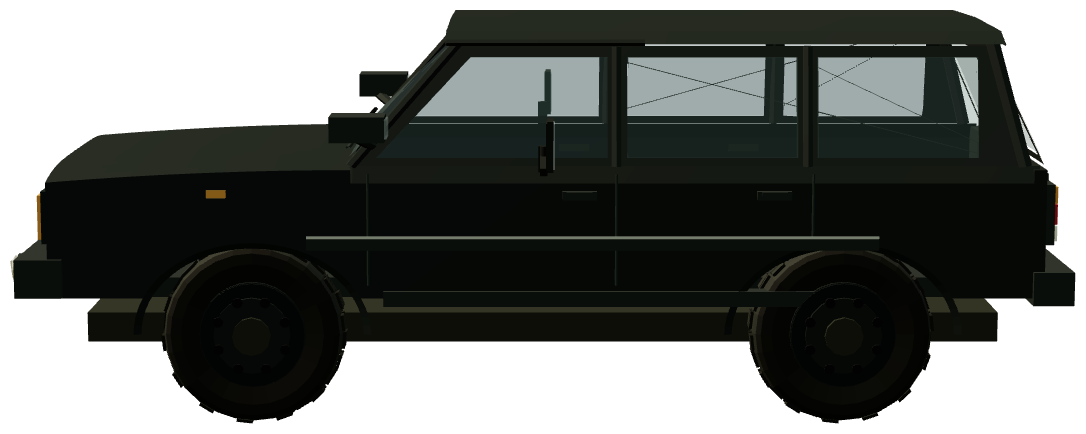 Range Rover P38 — side view, registry 3D render