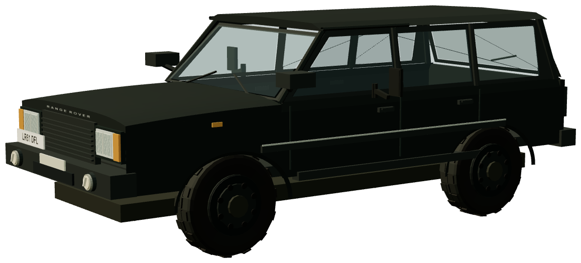Range Rover P38 — three-quarter view, registry 3D render