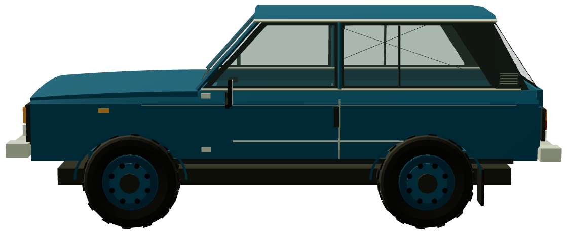 Range Rover Classic — side view, registry 3D render