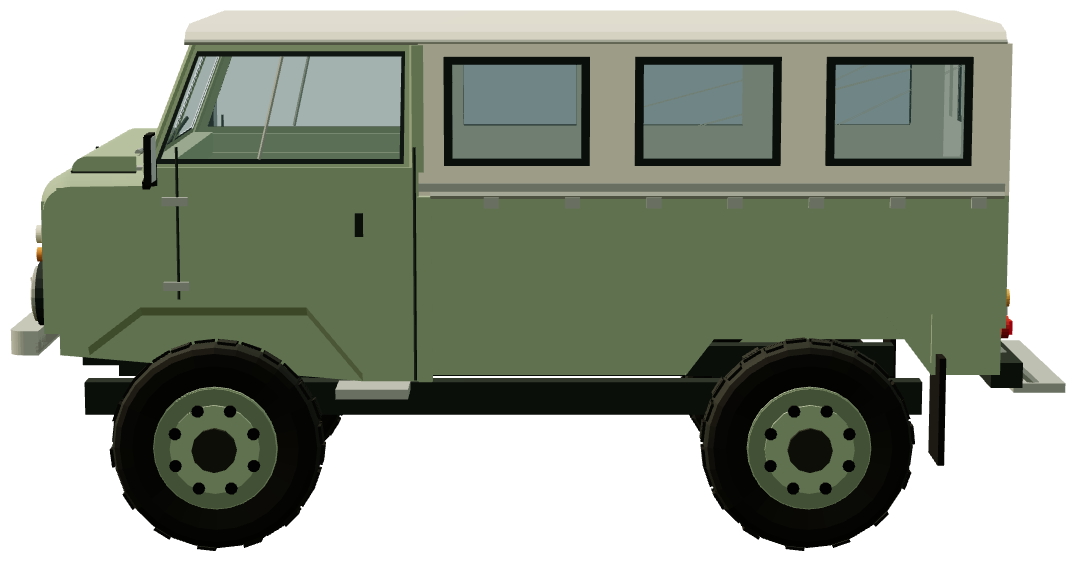 Santana 1300 — side view, registry 3D render
