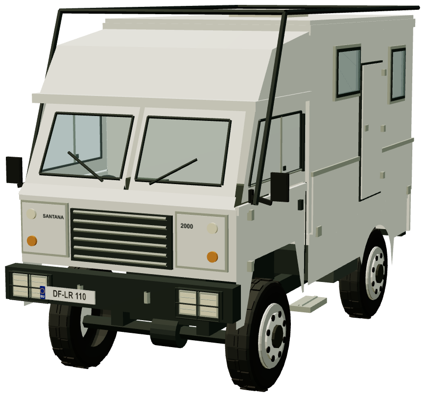 Santana 2000 Autocaravana — front three-quarter render