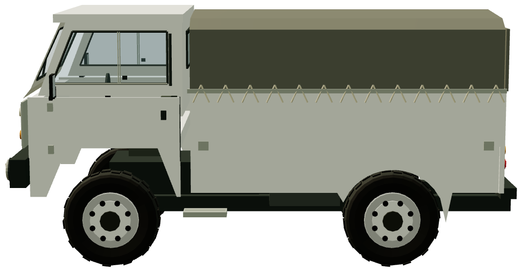 Santana 2000 FC Soft Top — side view, registry 3D render