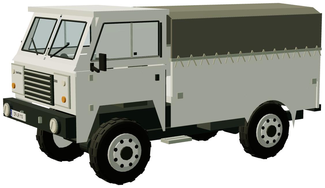 Santana 2000 FC Soft Top — three-quarter view, registry 3D render