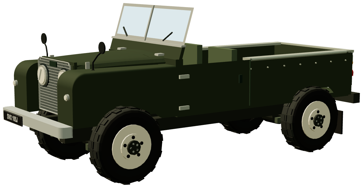 Series I 109″ — three-quarter view, registry 3D render