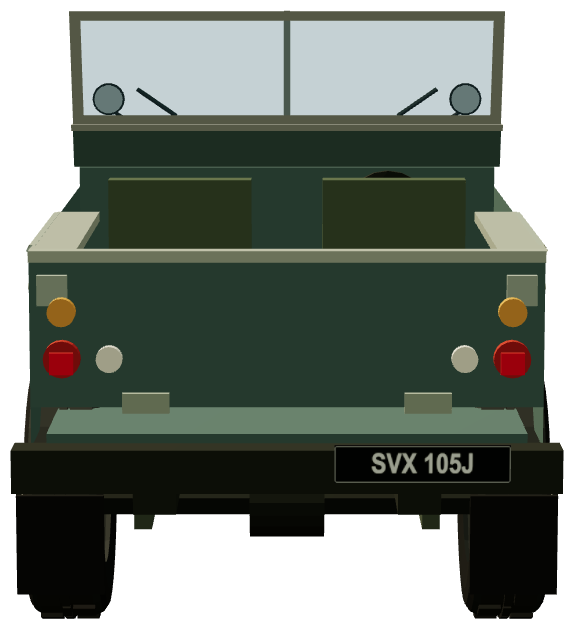 Series I 80″ — rear view, registry 3D render