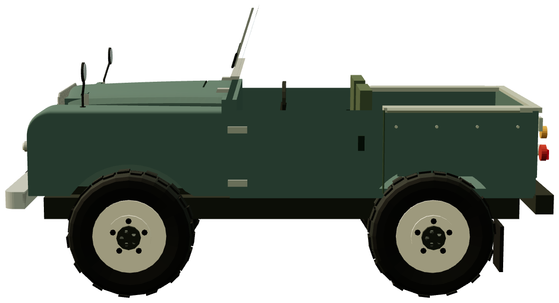 Series I 80″ — side view, registry 3D render