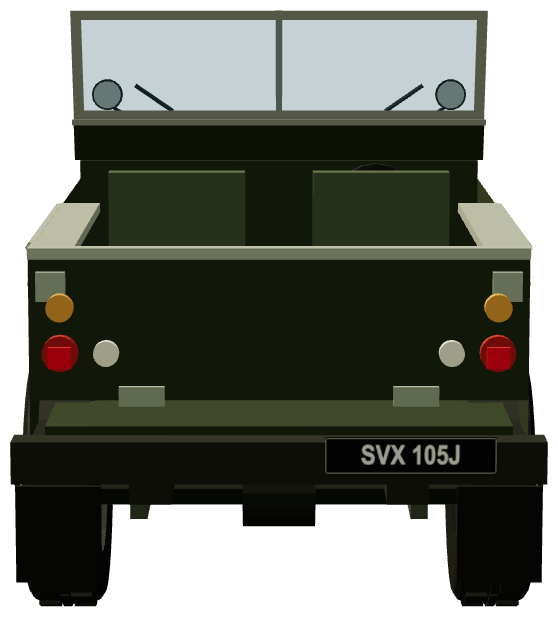 Series I 88″ — rear view, registry 3D render