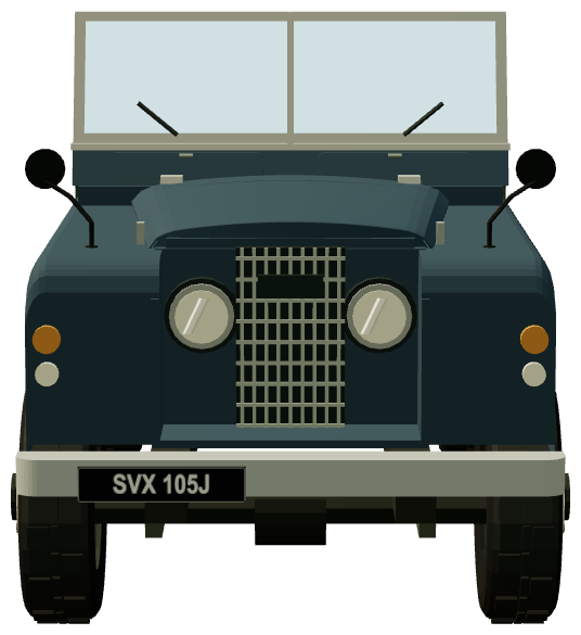 Series II 109″ — front view, registry 3D render