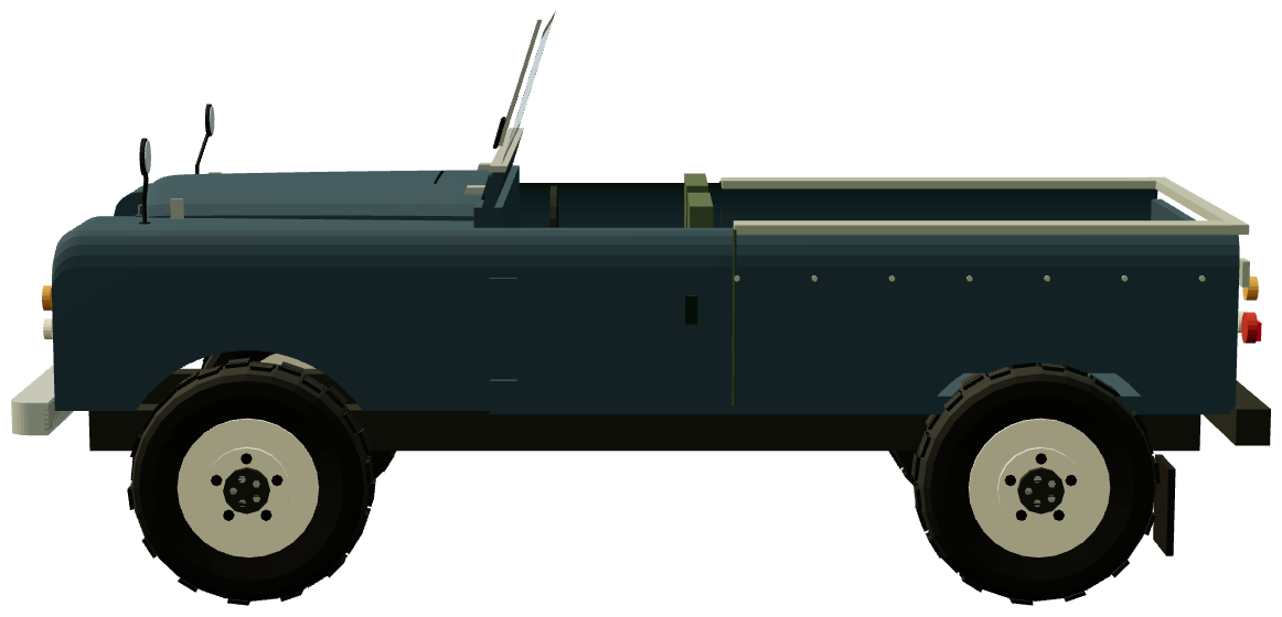 Series II 109″ — side view, registry 3D render