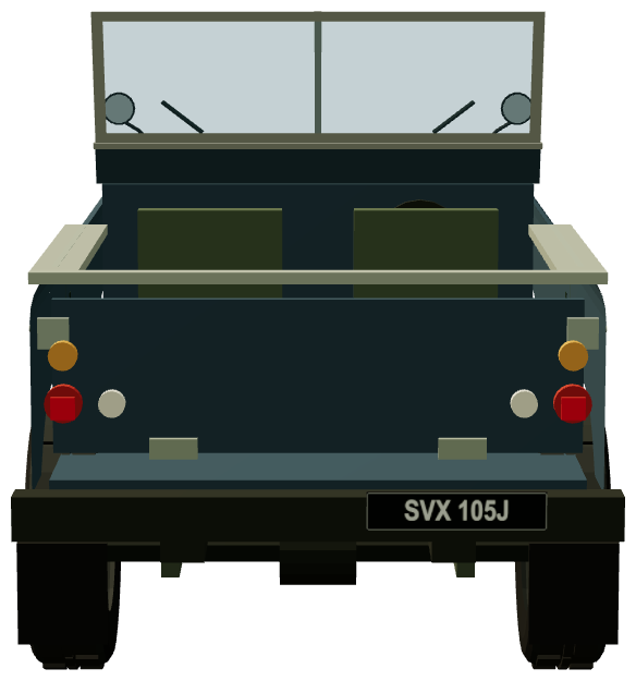 Series II 88″ — rear view, registry 3D render