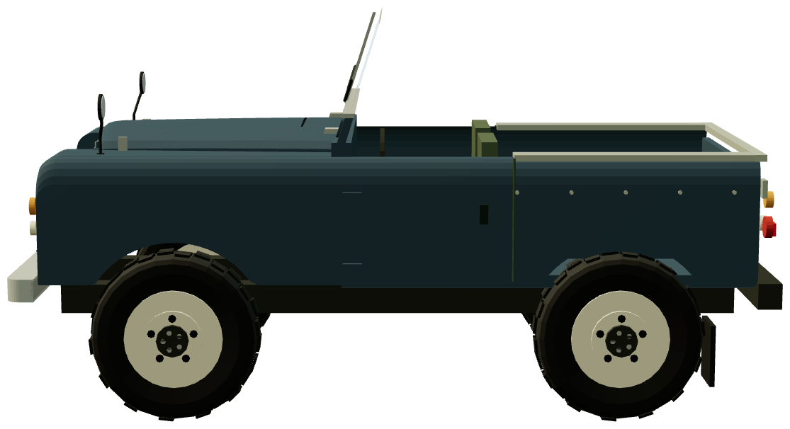 Series II 88″ — side view, registry 3D render