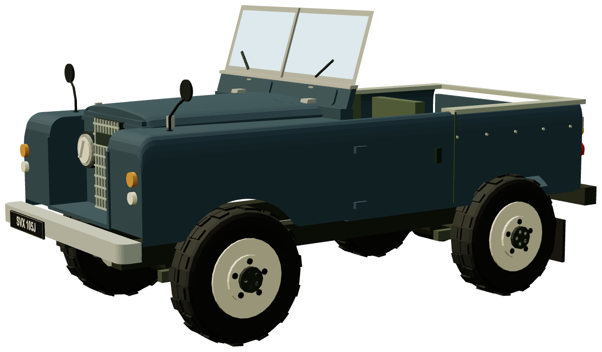 Series II 88″ — three-quarter view, registry 3D render