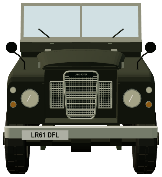 Series III 109″ — front view, registry 3D render