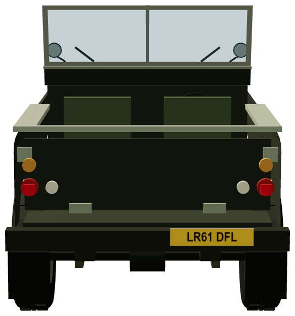 Series III 88″ — rear view, registry 3D render