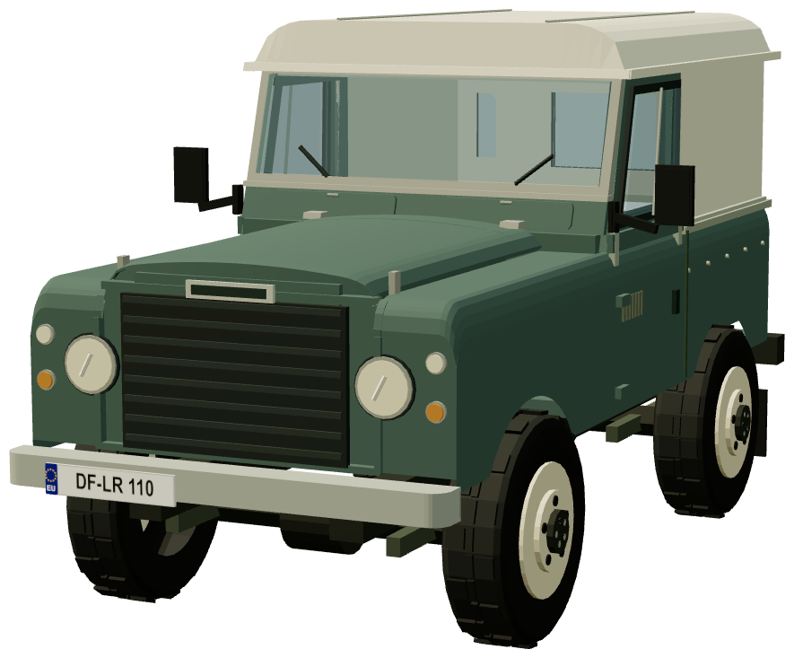 Series III Santana 6cyl Diesel 88″ — front three-quarter render