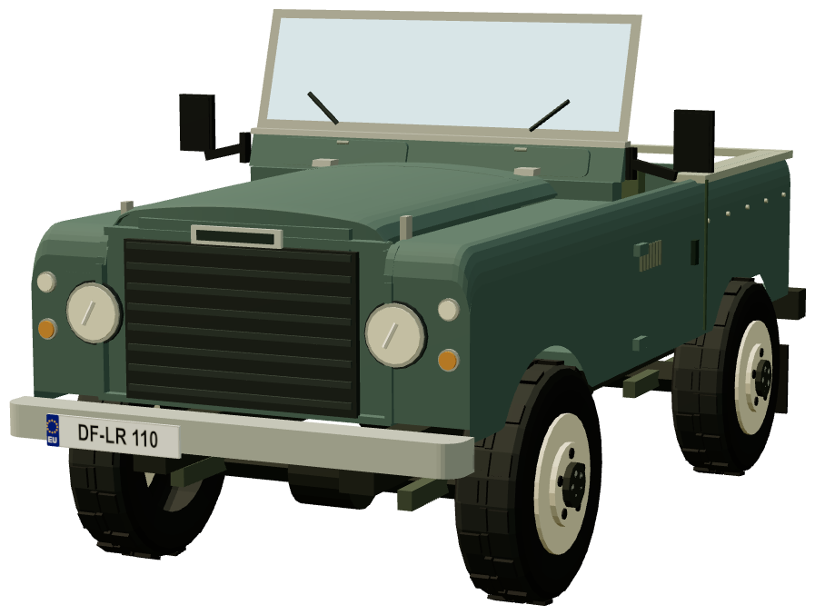 Series III Santana 6cyl Diesel 88″ — front three-quarter render