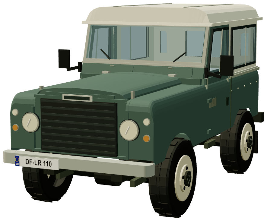Series III Santana 6cyl Diesel 88″ — front three-quarter render