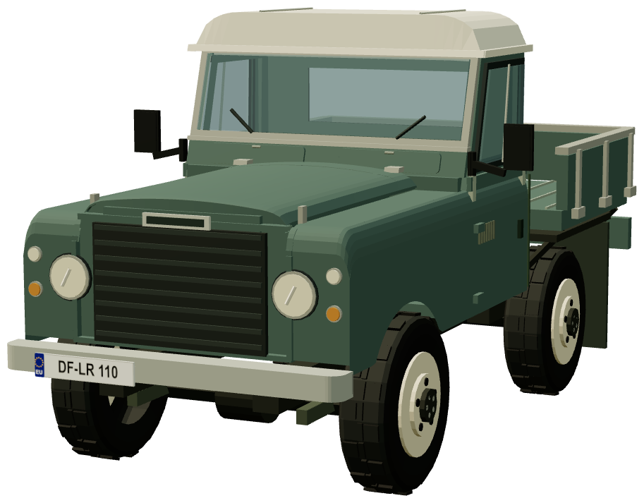 Series III Santana 6cyl Diesel 88″ — front three-quarter render