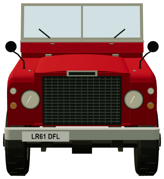 Series III Stage 1 V8 109″ — front view, registry 3D render