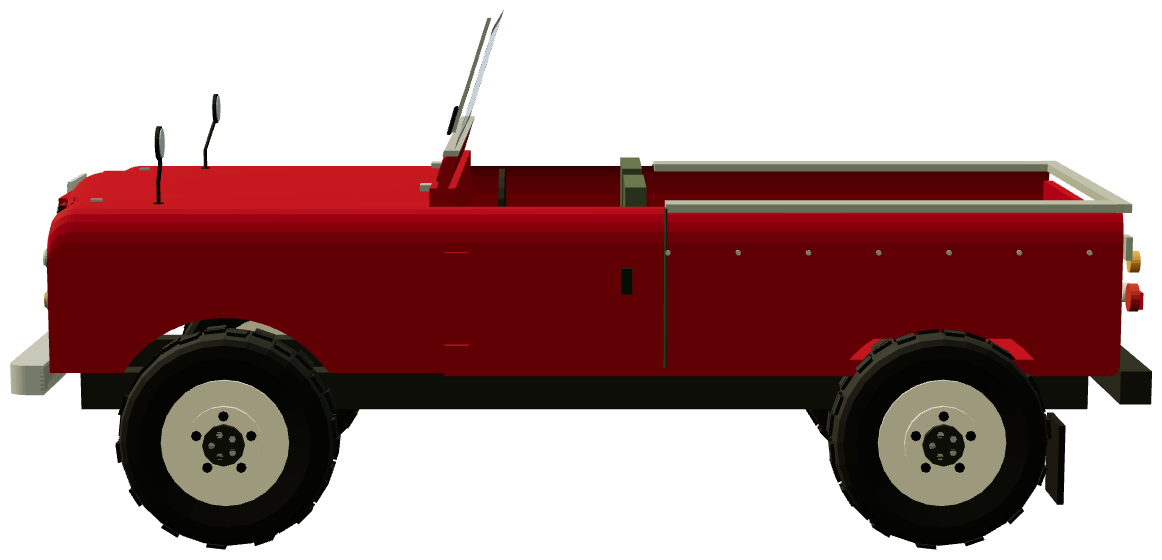 Series III Stage 1 V8 109″ — side view, registry 3D render