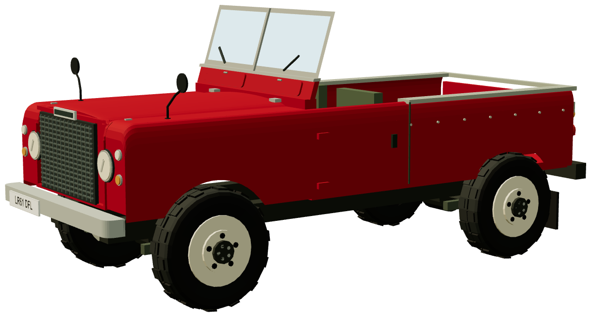 Series III Stage 1 V8 109″ — three-quarter view, registry 3D render