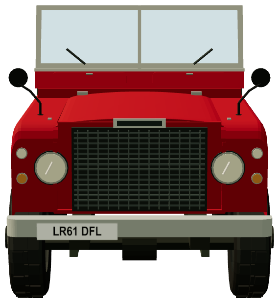Series III Stage 1 V8 88″ — front view, registry 3D render