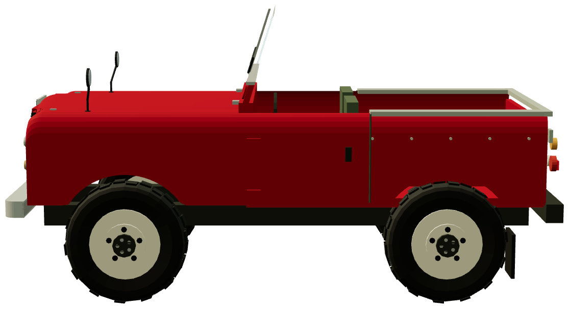 Series III Stage 1 V8 88″ — side view, registry 3D render