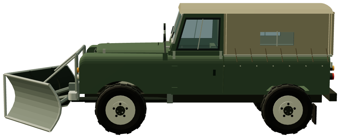 Cuthbertson Snowplough — side view, registry 3D render