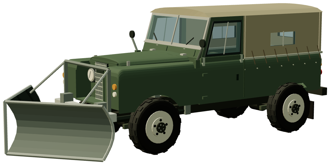 Cuthbertson Snowplough — three-quarter view, registry 3D render