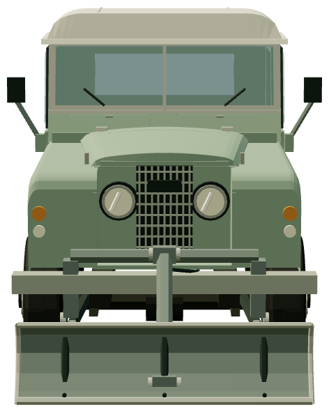 Dale Bull-Angledozer — front view, registry 3D render