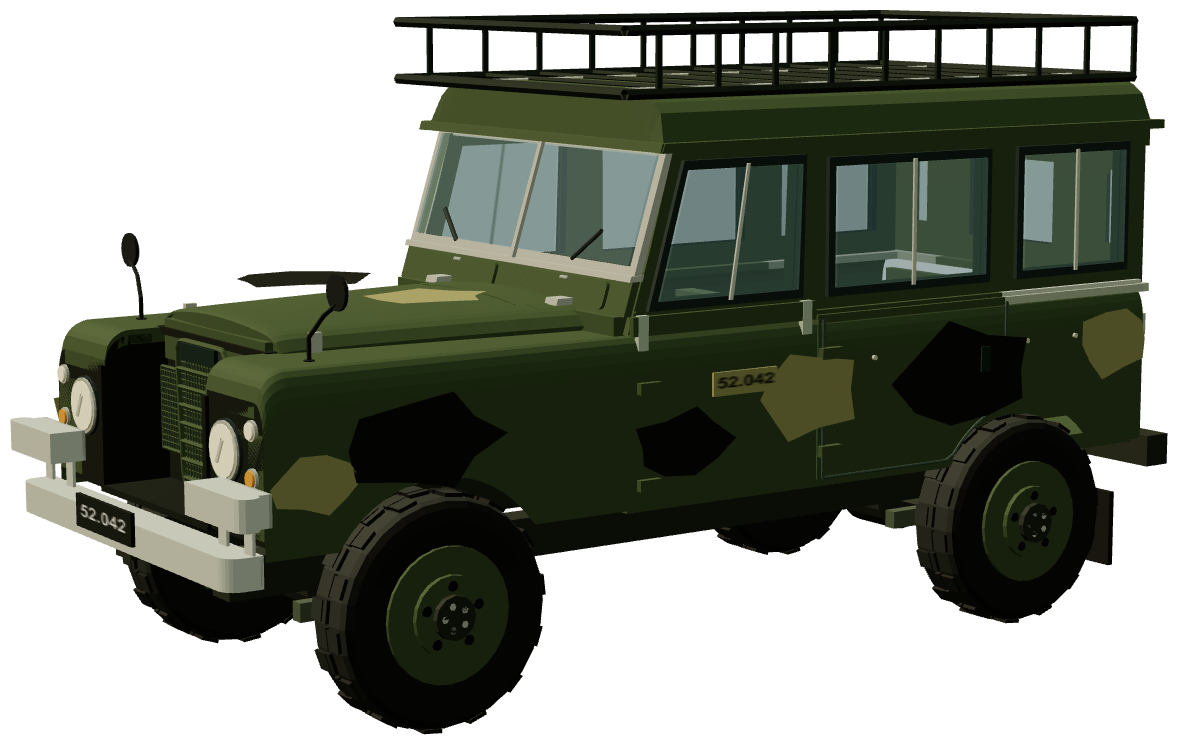 Danish Army 109 Commander’s Caravan — three-quarter view, registry 3D render