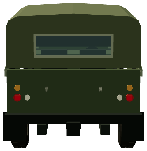 127″ rapier — rear view, registry 3D render