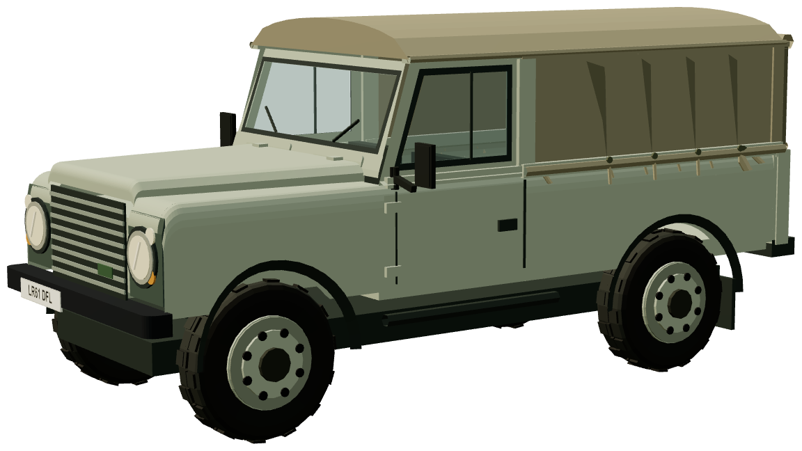 Defender 110 — three-quarter view, registry 3D render