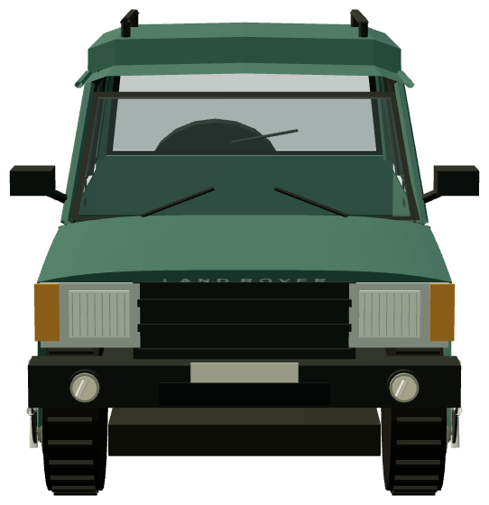 Discovery 1 — front view, registry 3D render