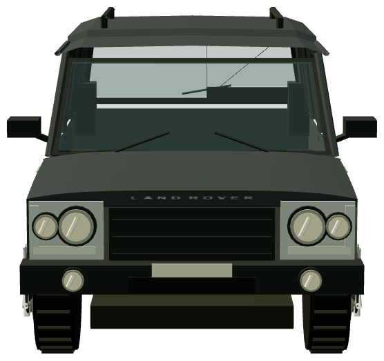 Discovery 3 — front view, registry 3D render