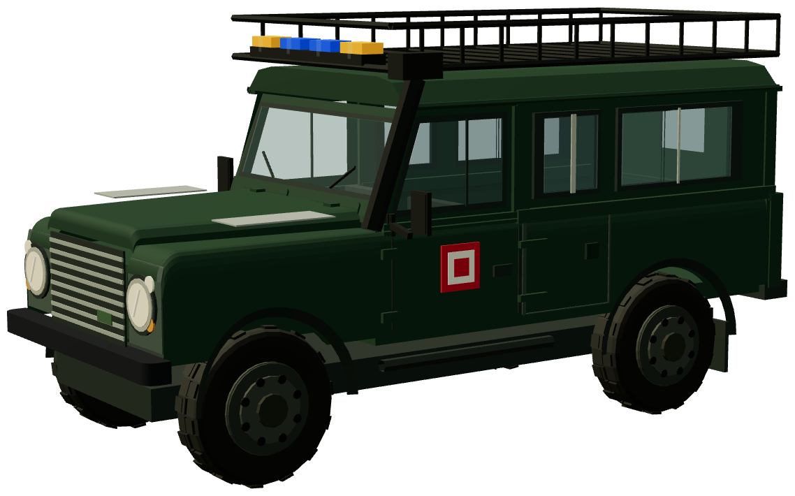 Dorset SAR Defender 110 — three-quarter view, registry 3D render