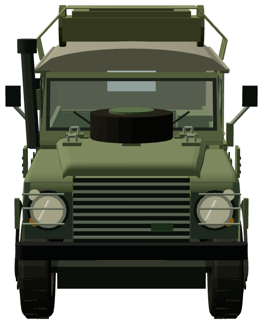 Korps Mariniers Wolf 110 Soft Top — front view, registry 3D render