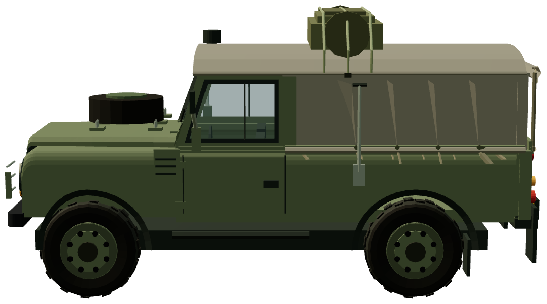 Korps Mariniers Wolf 110 Soft Top — side view, registry 3D render