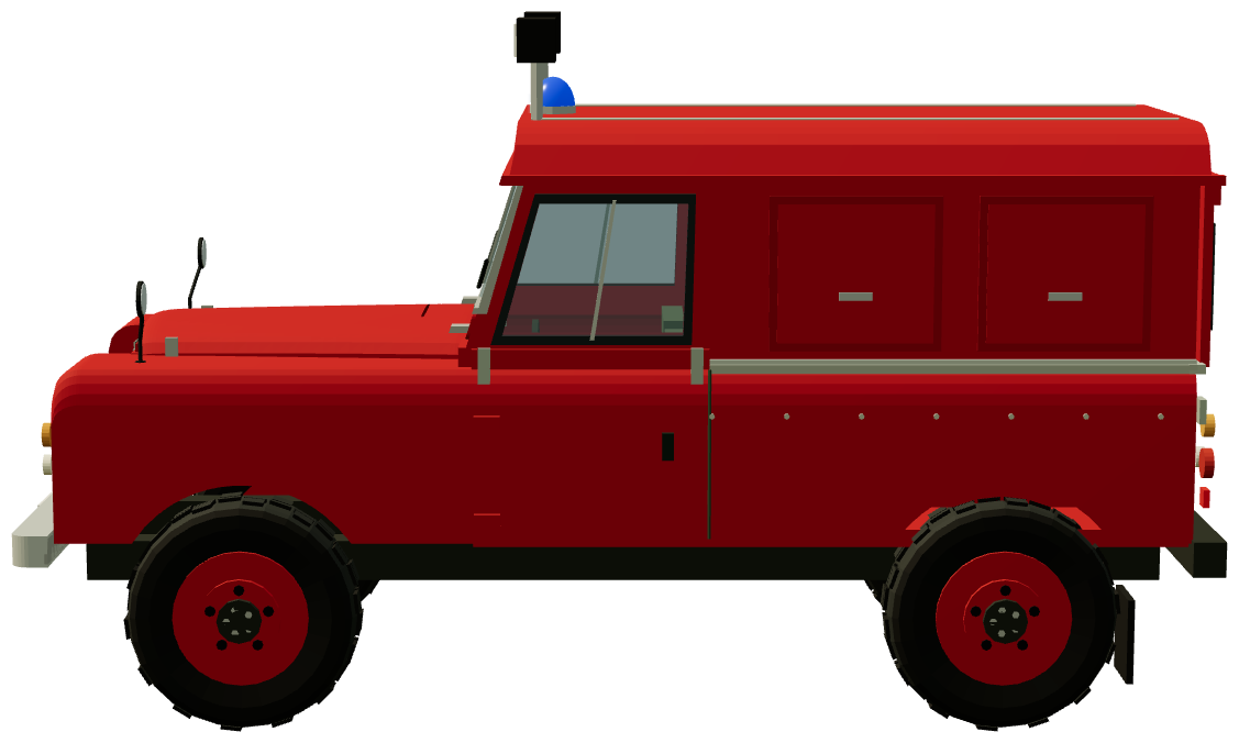 East Sussex Haywards Heath Light Rescue Tender — side view, registry 3D render