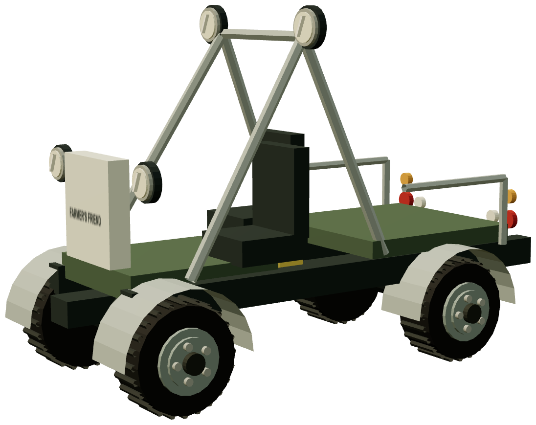 Farmer's Friend — three-quarter view, registry 3D render