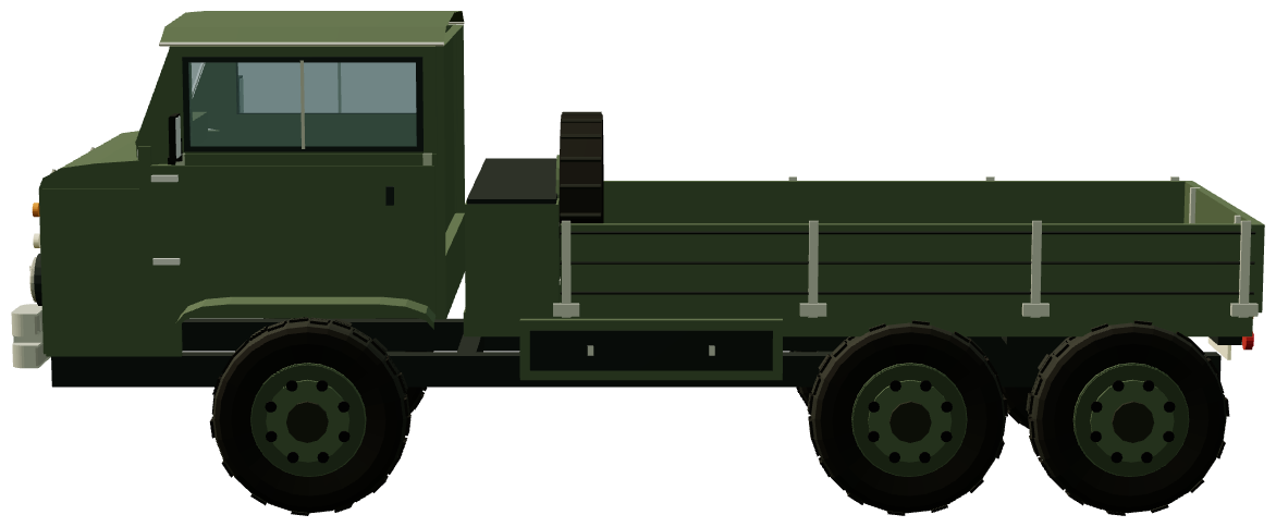 FC82 6×6 — side view, registry 3D render