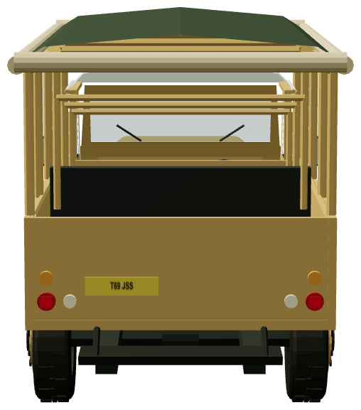 Foley Defender 130 Game Viewer — rear view, registry 3D render