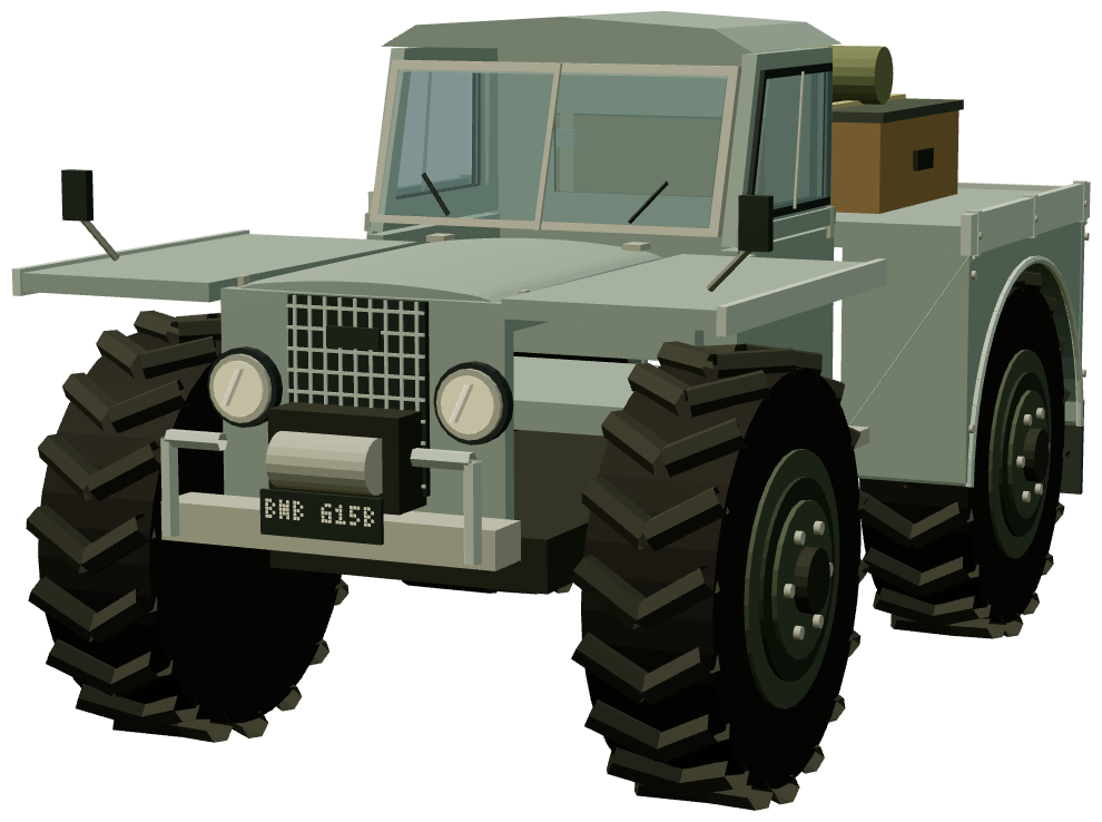 Forest Rover — front three-quarter view, registry 3D render