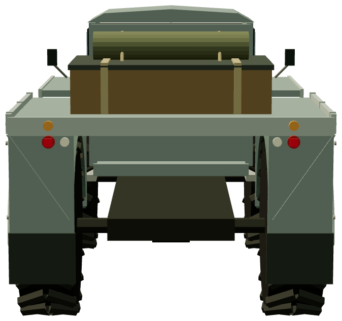 Forest Rover — rear view, registry 3D render