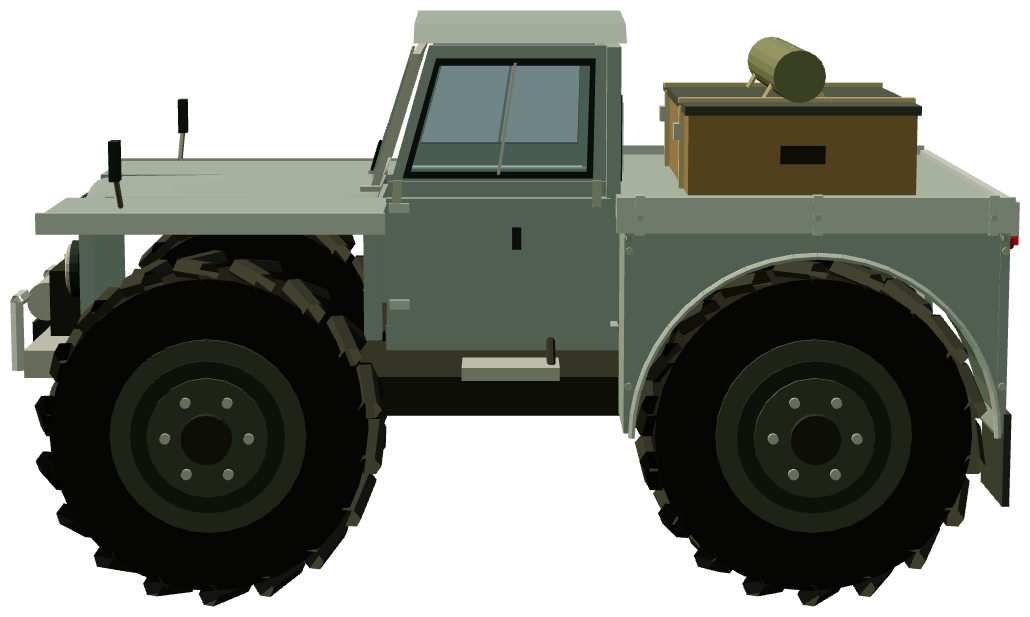 Forest Rover — side view, registry 3D render