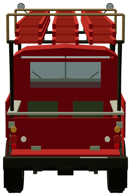Fred Dibnah — rear view, registry 3D render