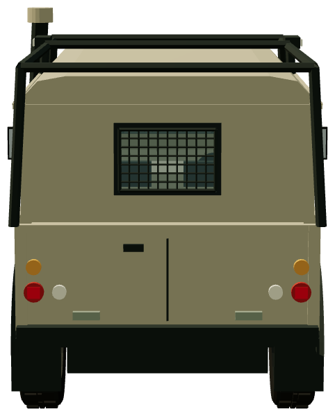French SF Durisotti Defender 110 — rear view, registry 3D render