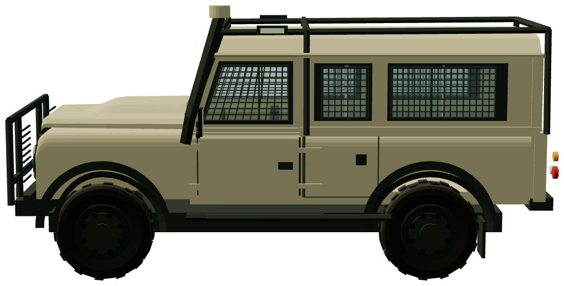 French SF Durisotti Defender 110 — side view, registry 3D render