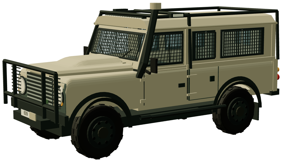 French SF Durisotti Defender 110 — three-quarter view, registry 3D render