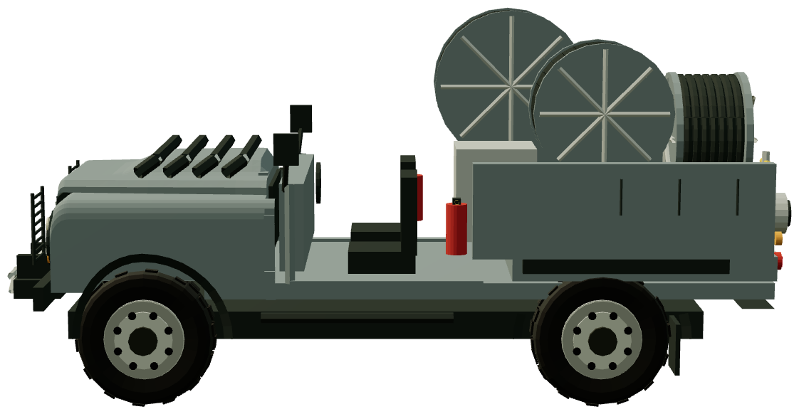 French VTA Helicopter Refueller — side view, registry 3D render